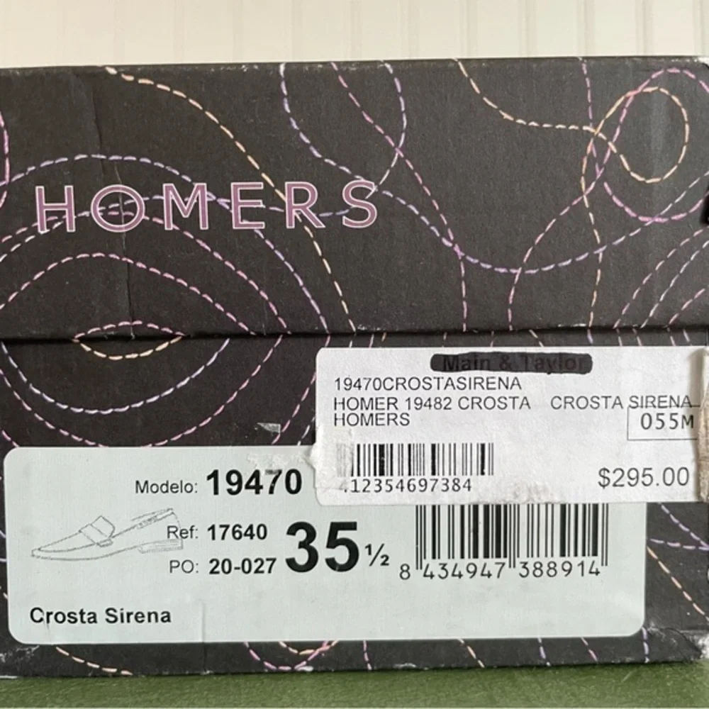 NWT Homers Artisan Shoes CROSTA SIRENA Pointy Toe Flats 2 Pony Hair Vamp *Spain*